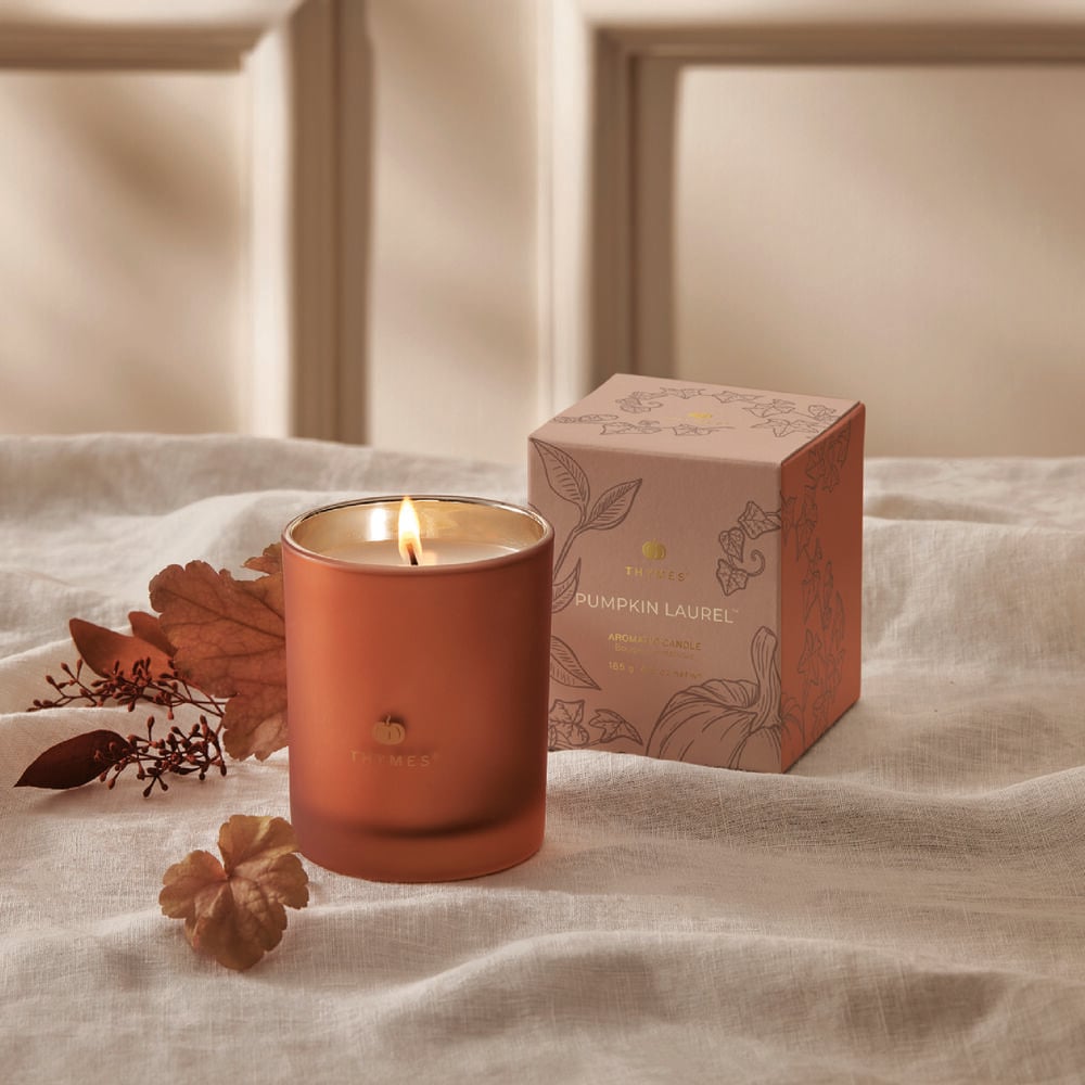 thymes-pumpkin-laurel-aromatic-candle image number 2